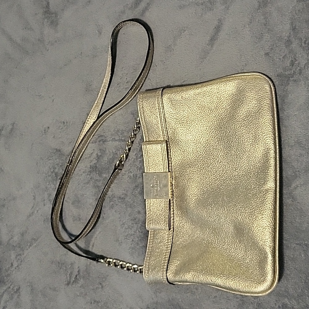 Kate Spade gold crossbody bag